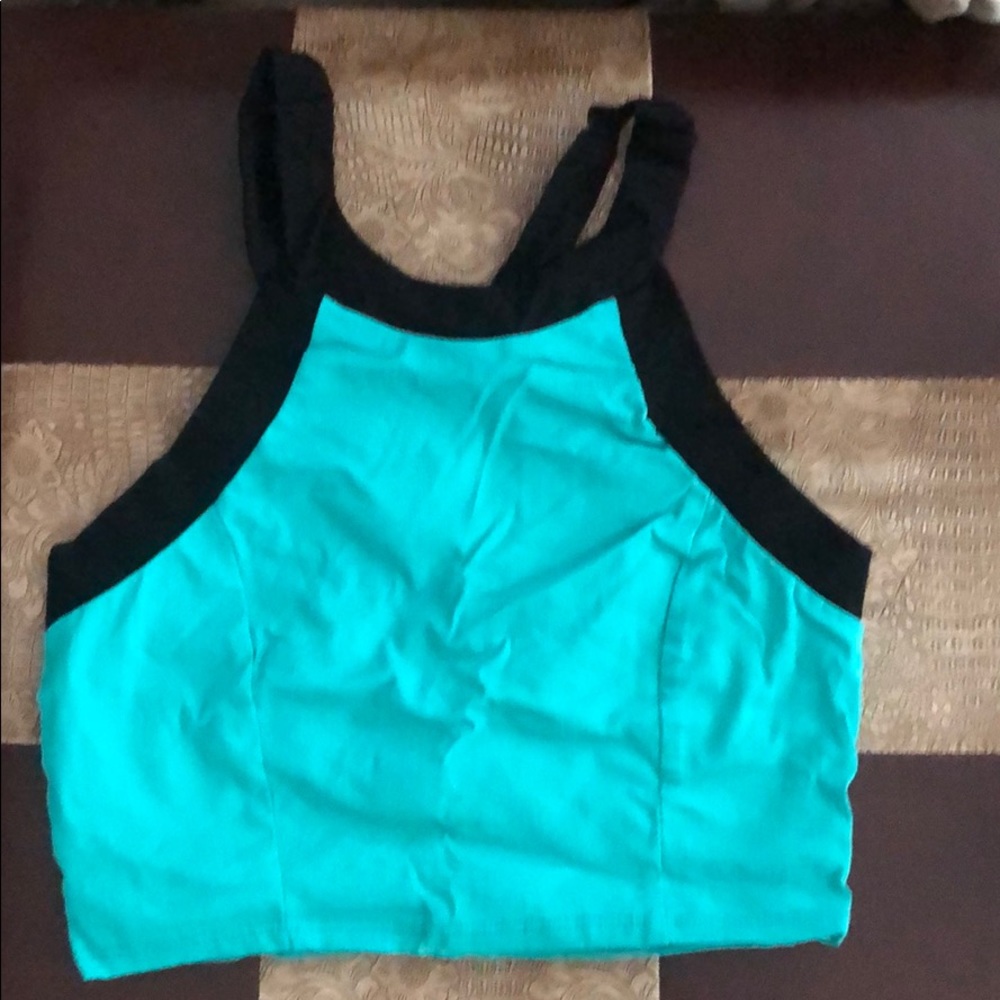 Criss cross crop top